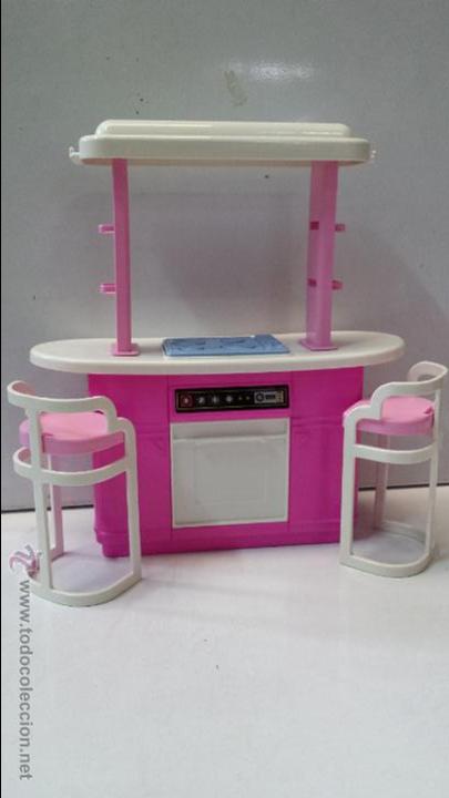 Barbie y Ken: ISLA DE COCINA CON TABURETES BARBIE - Foto 3
