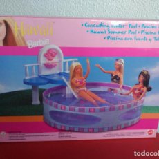Barbie y Ken: BARBIE PISCINA HAWAII CON FUENTE Y TOBOGÁN.