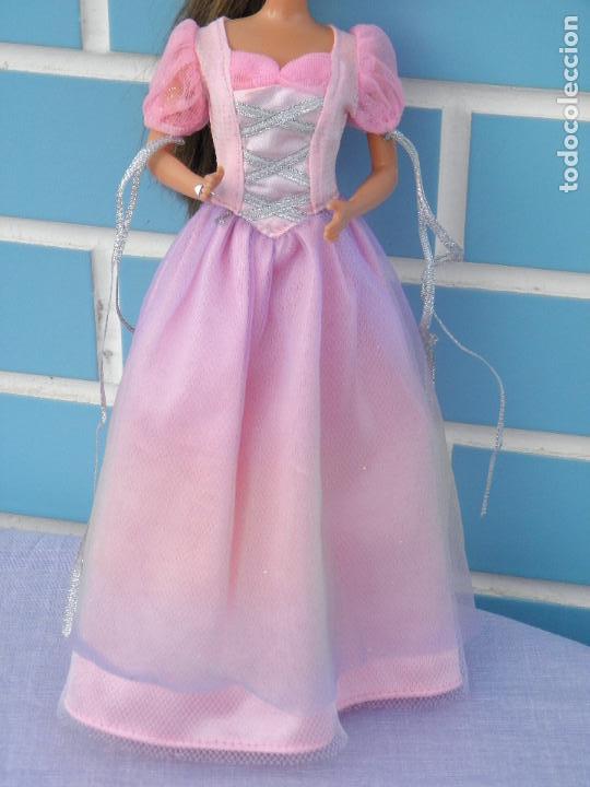 Se infla patrón Distante vestido rosa de princesa para muñecas barbie - Compra venta en todocoleccion