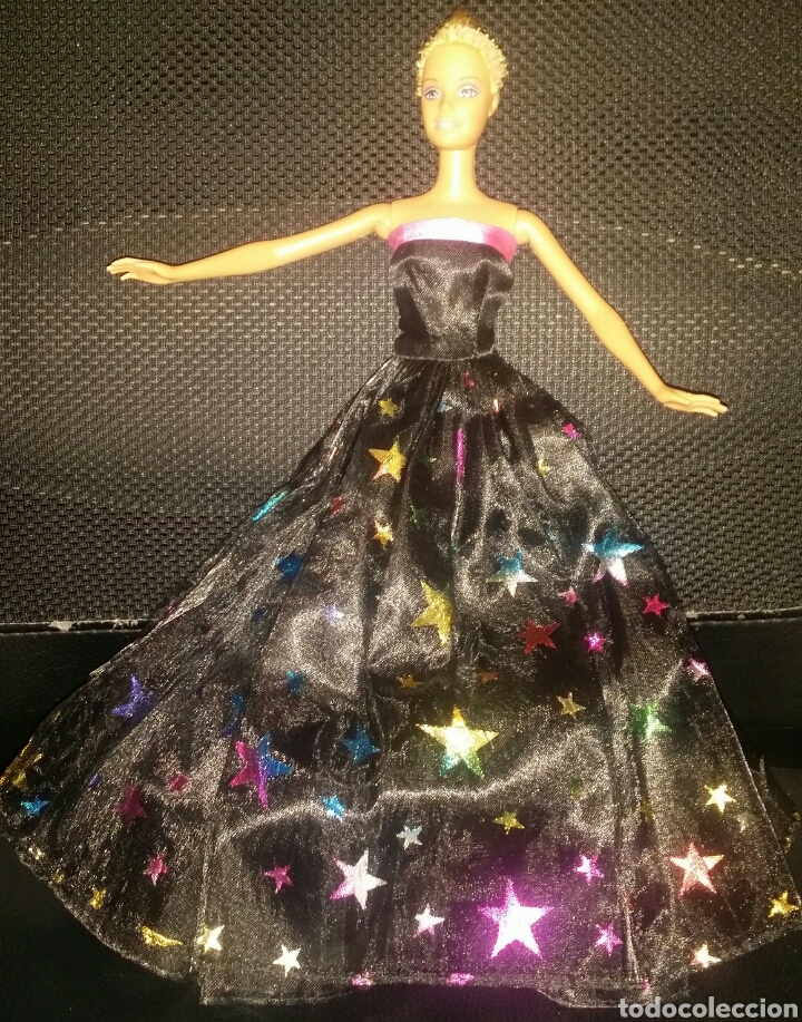 barbie con vestido de estrellas