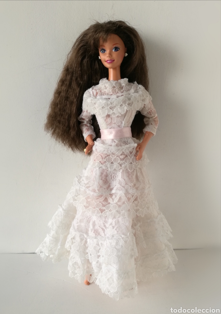vestido novia, fiesta encaje válido para barbie - Compra venta en  todocoleccion