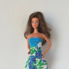 Barbie e Ken: MONO AZUL FLORES VÁLIDO PARA BARBIE (MUÑECA NO INCLUIDA). Lote 273741078