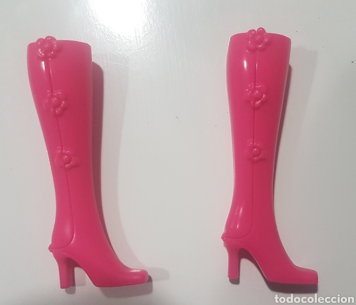 Nueve Estrecho traqueteo botas rosas altas de barbie - Compra venta en todocoleccion