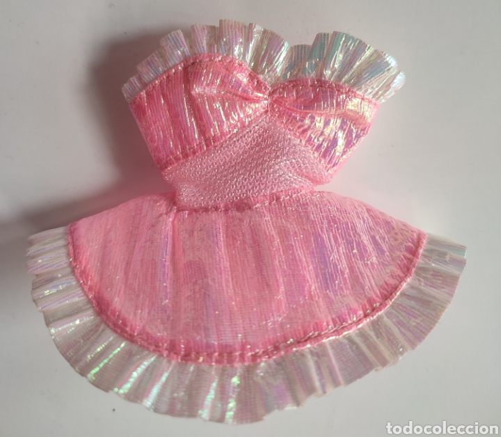 90s barbie pink dress SORA COUTURE DESSIN Silk Jersey Barbie Deep V Dress 90s