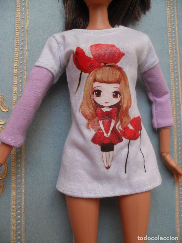Barbie y Ken: Ropa Blusa para mu&ntilde;eca barbie - Foto 1