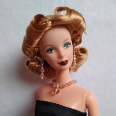 Barbie y Ken: CONJUNTO DE COLLAR Y PENDIENTES DE CRISTALES ROSAS TALLADOS PARA BARBIE, FASHION ROYALTY, POPPY PARK. Lote 335133843