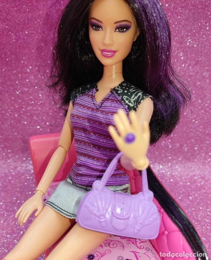Barbie y Ken: Bolso violeta mu&ntilde;eca Barbie - Foto 1