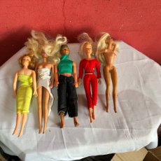Barbie y Ken: LOTE DE 5 MUÑECAS BARBIE ANTIGUAS. Lote 400449679