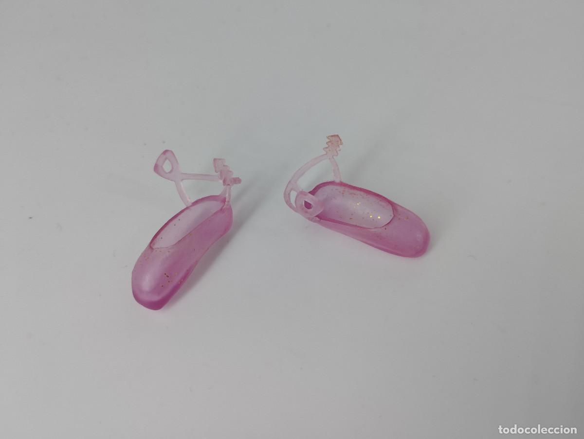 Barbie und Ken: Zapatos / bailarinas color rosa con purpurina originales Barbie - Mattel, 2000s
