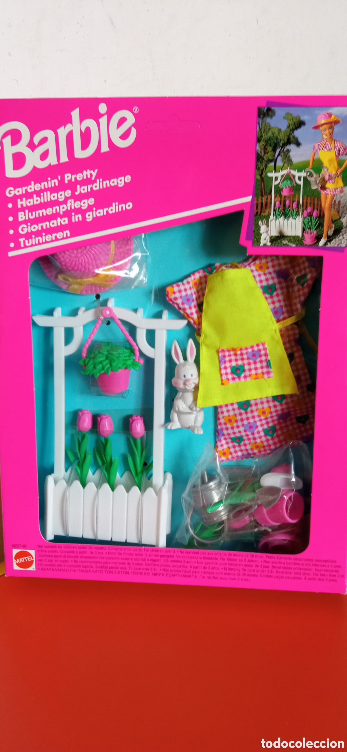 accesorios jardinería barbie con ropa y mascota - Compra venta en  todocoleccion