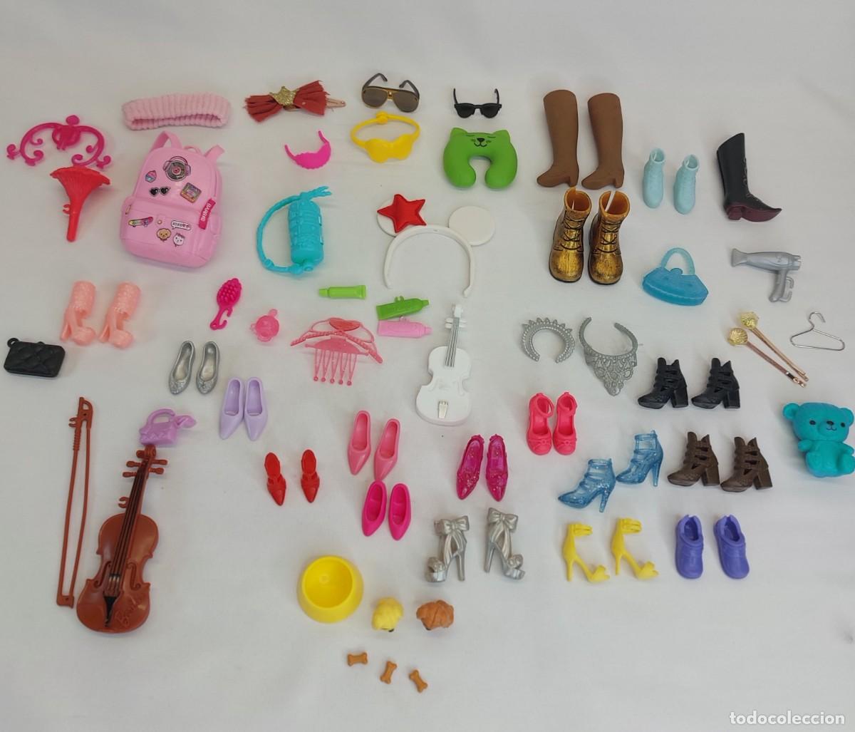 Barbie y Ken: LOTE DE ACCESORIOS DE MU&Ntilde;ECA BARBIE. - Foto 1