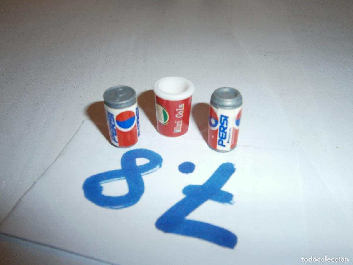 Barbie y Ken: COMPLEMENTOS PARA BARBIE - LATAS DE COCA COLA Y VASO - Foto 1