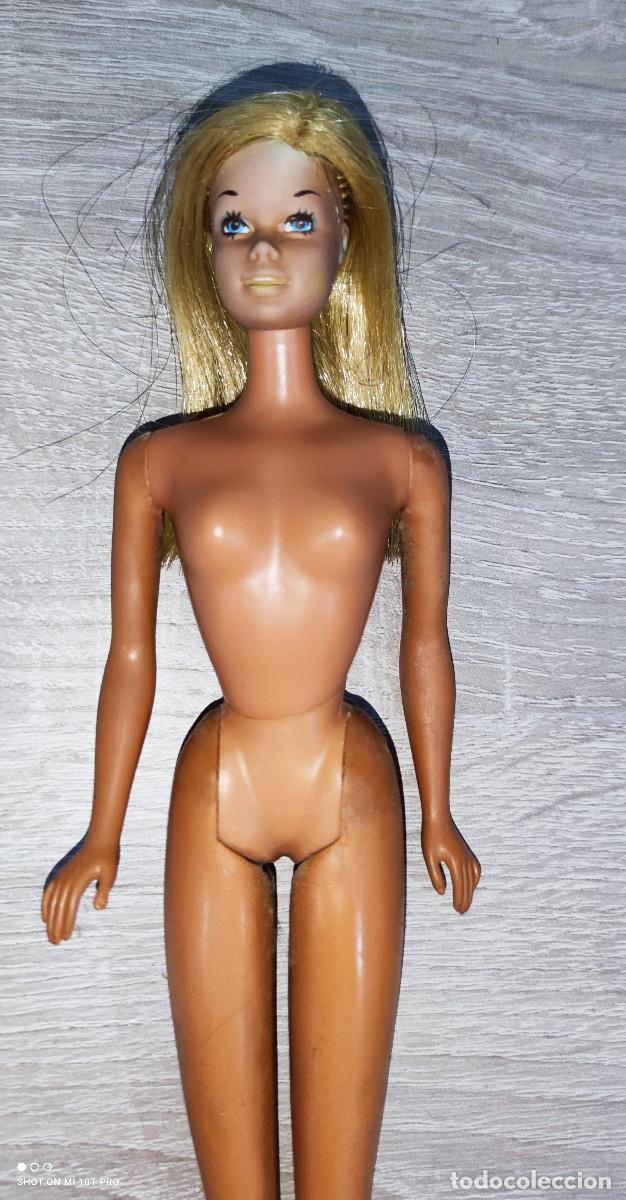 Barbie y Ken: mu&ntilde;eca barbie vintage con defectos en cara - Foto 1