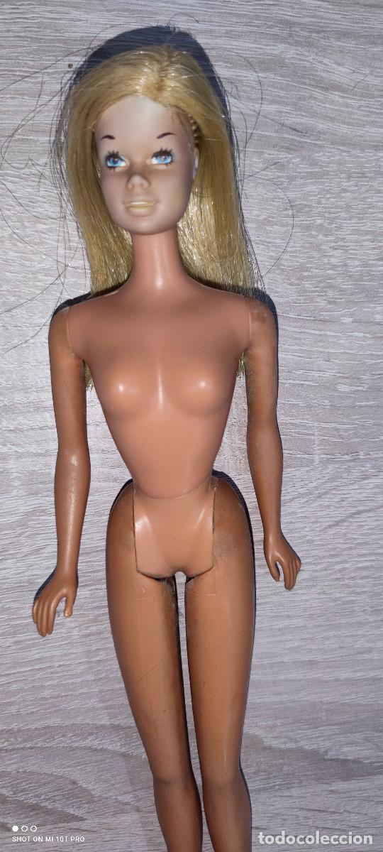 Barbie y Ken: mu&ntilde;eca barbie vintage con defectos en cara - Foto 2