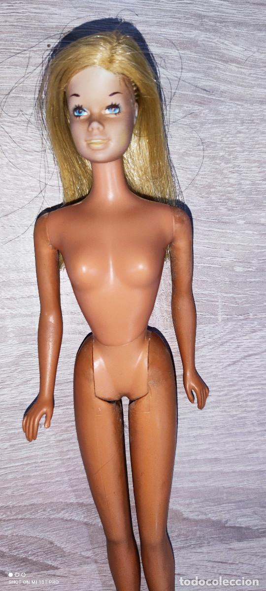 Barbie y Ken: mu&ntilde;eca barbie vintage con defectos en cara - Foto 3