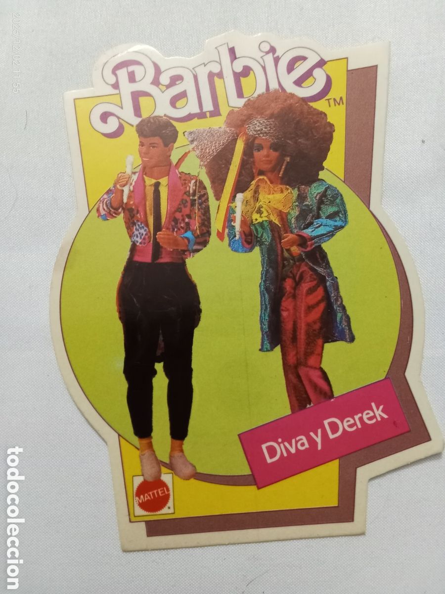 Barbie y Ken: Pegatinas Barbie Diva y Derek Mattel - Foto 1