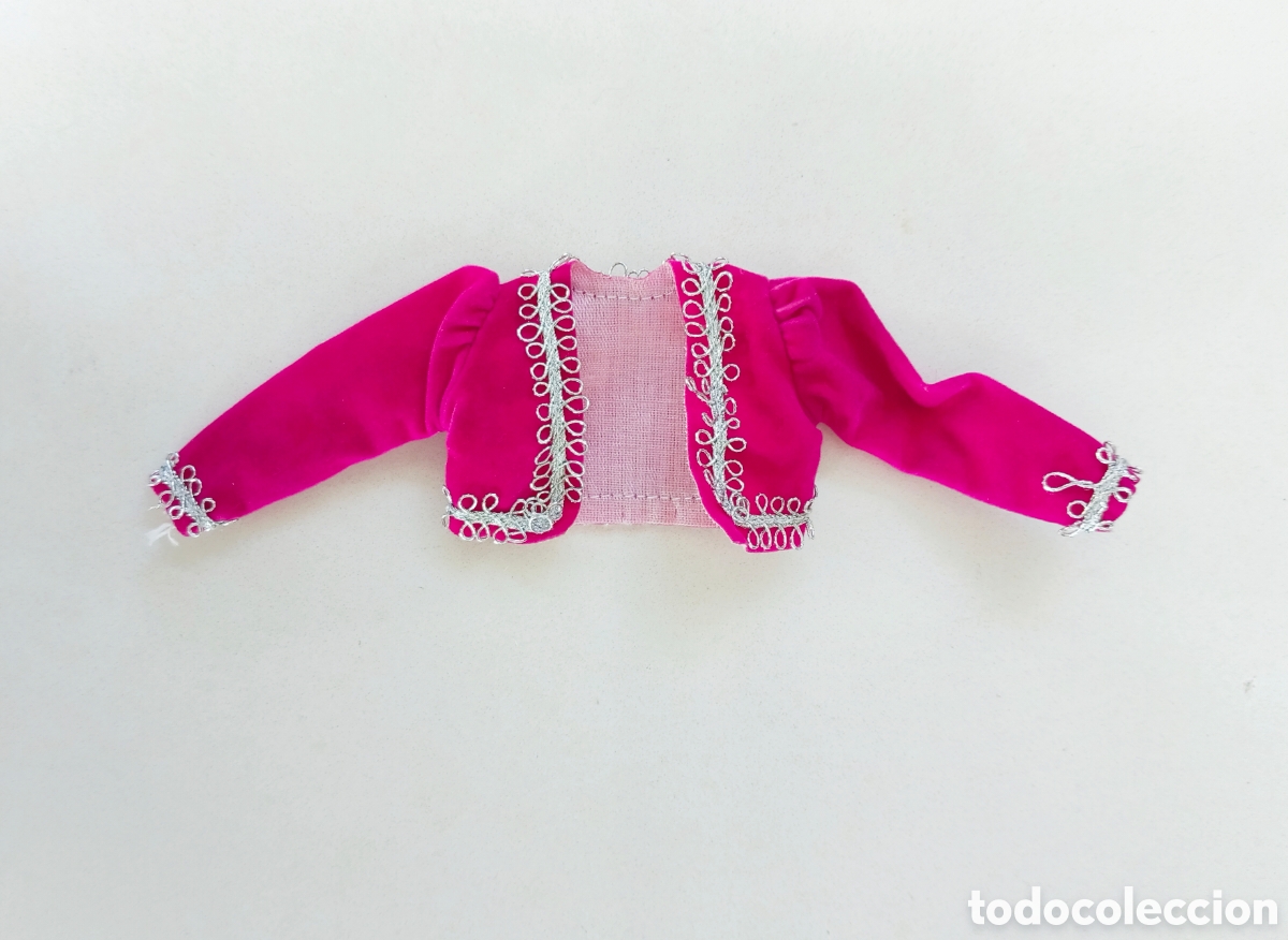 Barbie y Ken: Barbie Paris Pretty fashions 1989 #6558 chaqueta terciopelo rosa fucsia