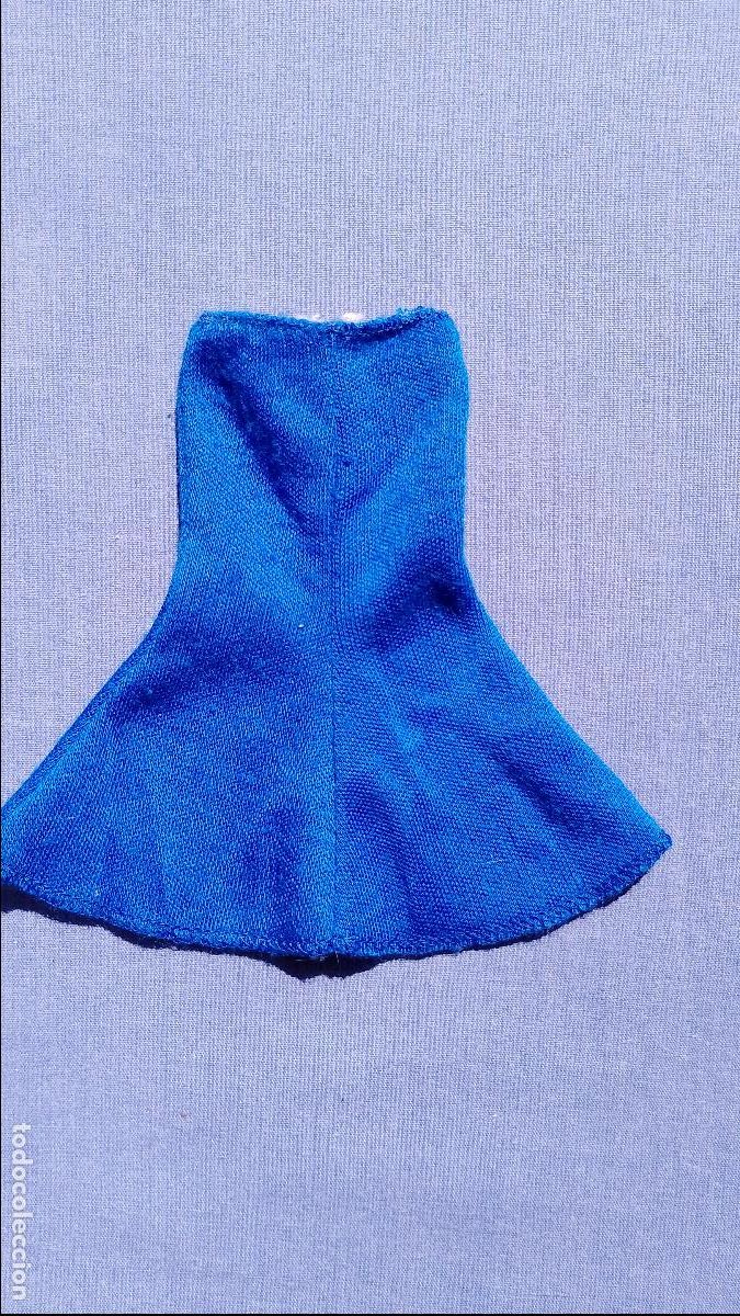 Barbie y Ken: Antigua falda azul original del conjunto Cachemir de Barbie de Mattel Spain Congost