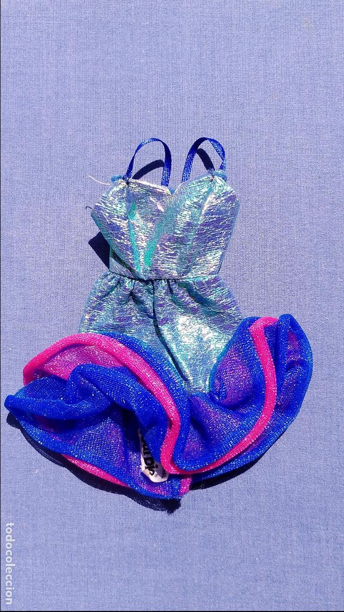 Barbie y Ken: Antiguo vestido original de mu&ntilde;eca Barbie Top Model de Mattel Spain 1987