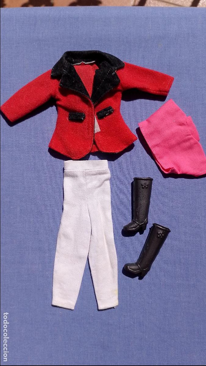 Barbie y Ken: Antiguo conjunto de ropa H&iacute;pica Equitaci&oacute;n de mu&ntilde;eca Patty de Orbis Fabri, v&aacute;lido para Barbie