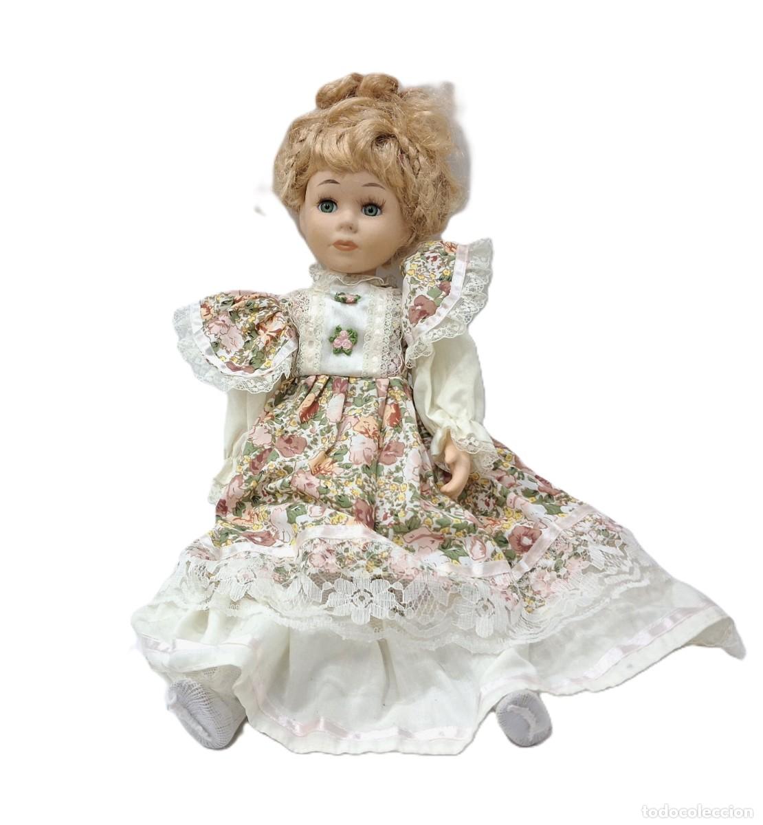 Barbie y Ken: Mu&ntilde;eca de trapo y goma 40 cm &ndash; Estilo vintage &ndash; Vestido de flores(8.6)