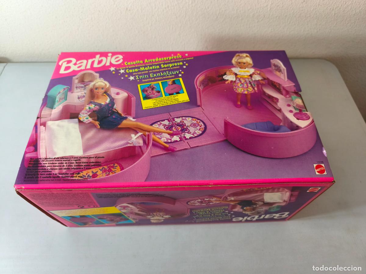 Barbie y Ken: BARBIE CASA MALETIN SORPRESA, DE MATTEL, A&Ntilde;O 1995, EN CAJA. CC