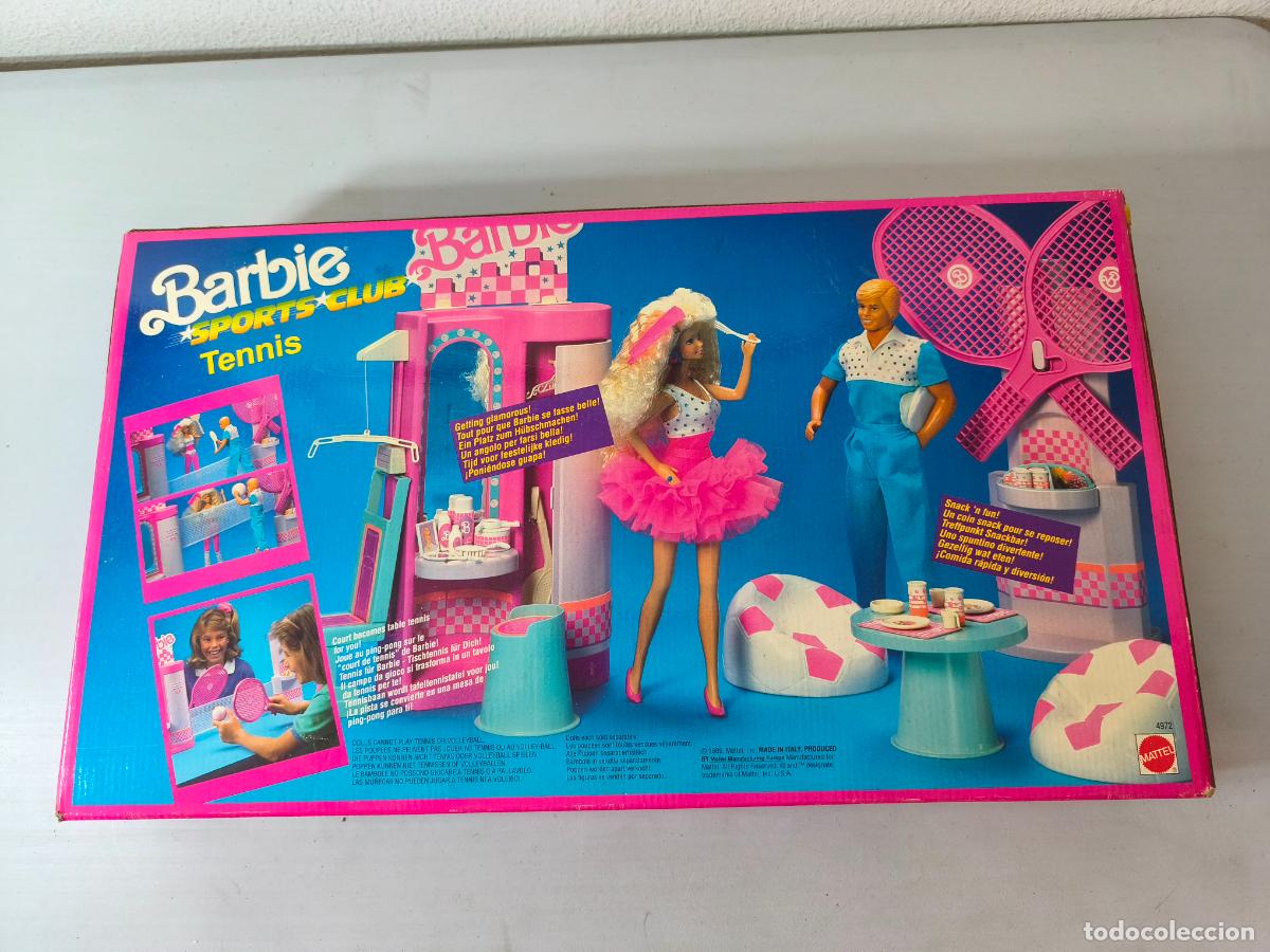 Barbie y Ken: BARBIE SPORT CLUB TENNIS, MATTEL, A&Ntilde;O 1989, EN CAJA. CC