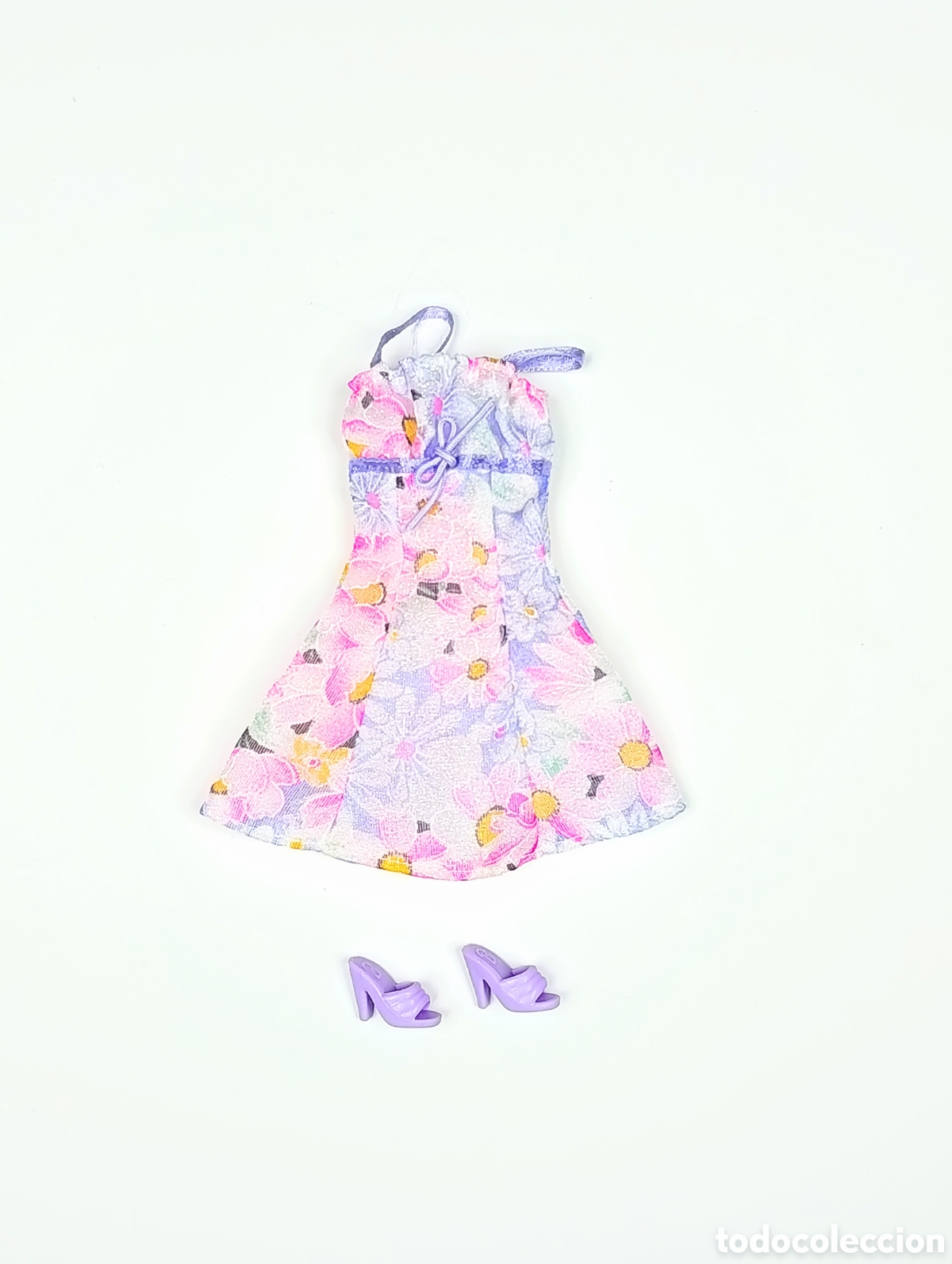 Barbie y Ken: Vestido Barbie fashion pack estampado y zapatos lilas