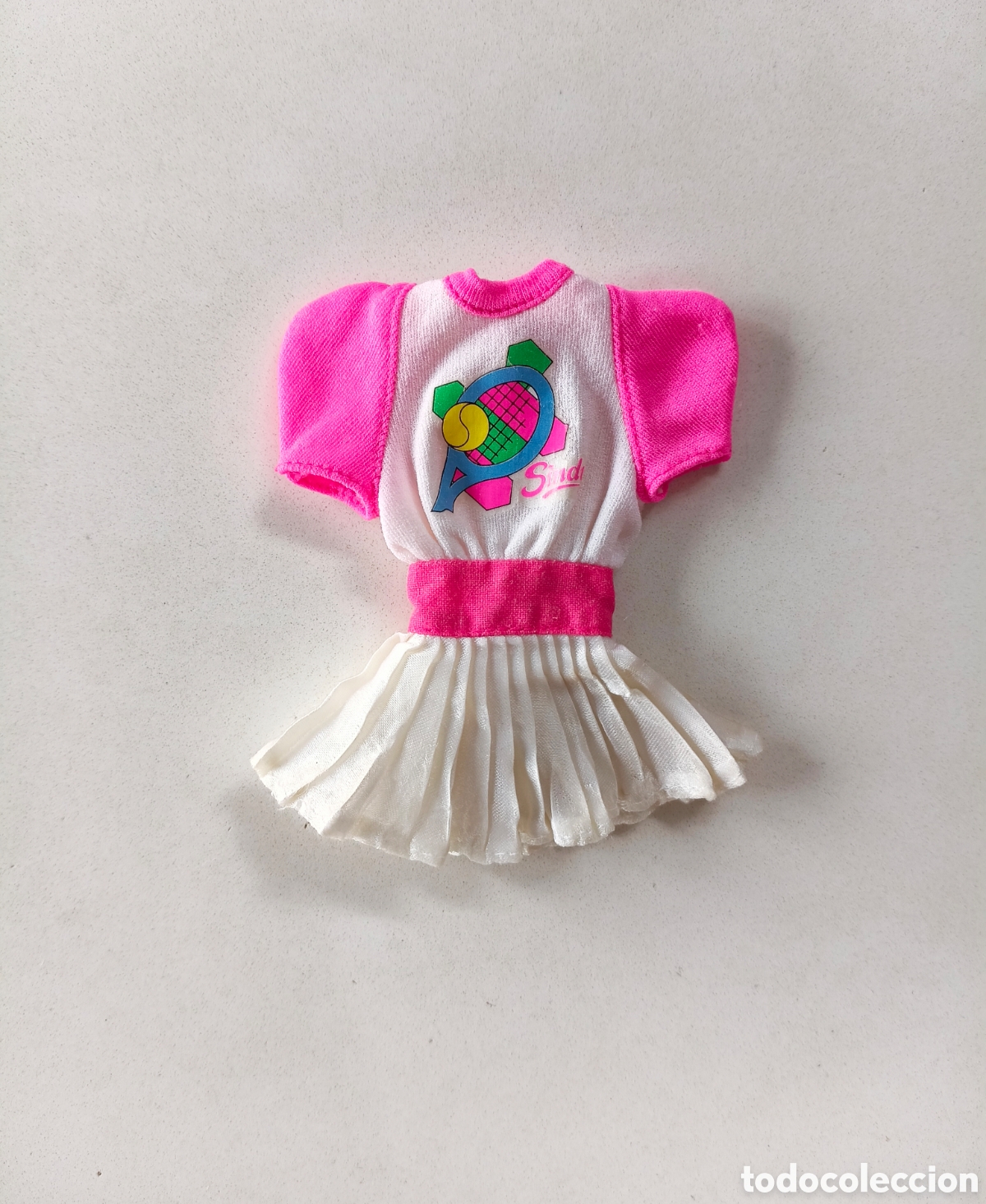 Barbie y Ken: Sindy Tennis Star&nbsp;1992 vestido blanco y rosa tenis tenista Hasbro a&ntilde;os 90 Barbie