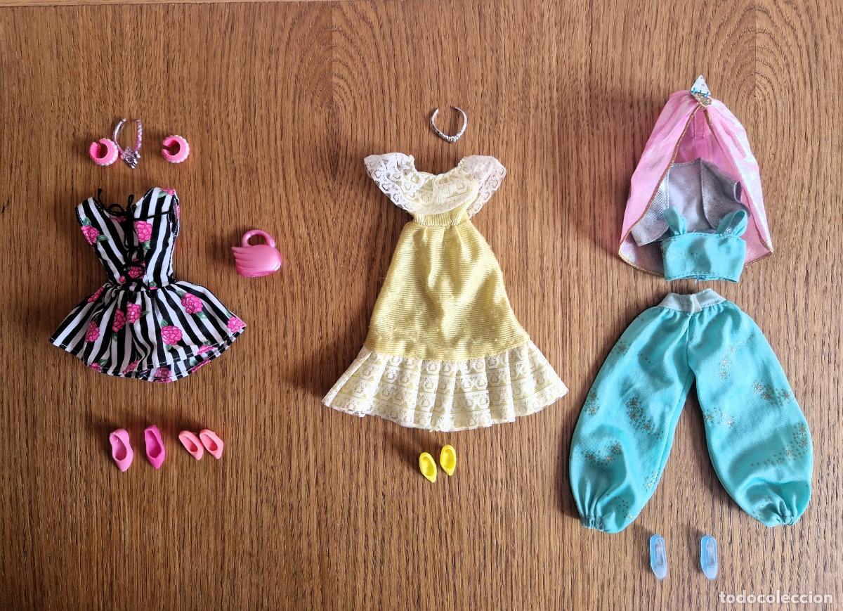 Barbie y Ken: LOTE DE 3 VESTIDOS DE MU&Ntilde;ECAS