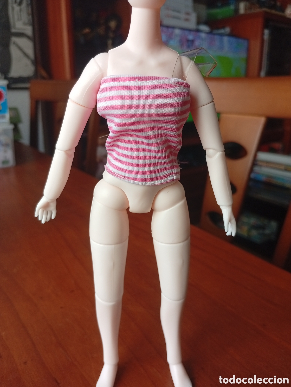 Barbie y Ken: MU&Ntilde;ECA BARBIE O SIMILAR TOP RAYAS