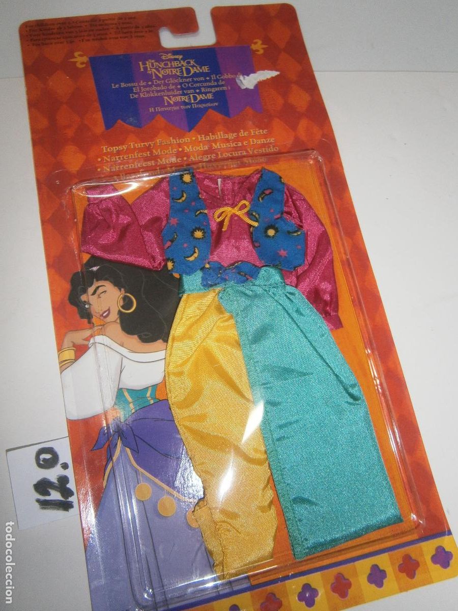 Barbie y Ken: ANTIGUO BLISTER MU&Ntilde;ECA ZINGARA PARA BARBIE O SIMILAR - EL JOROBADO DE NOTRE DAME