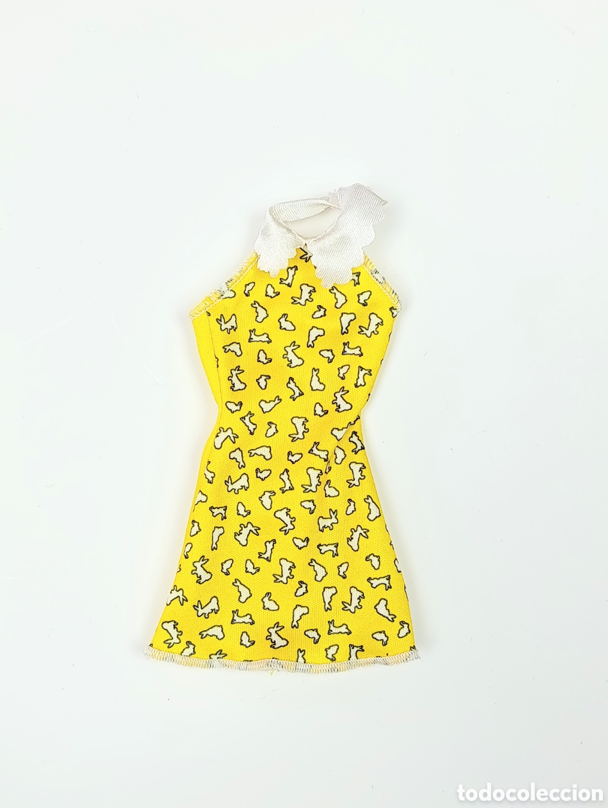 Barbie y Ken: Vestido Barbie fashionista Amarillo y blanco
