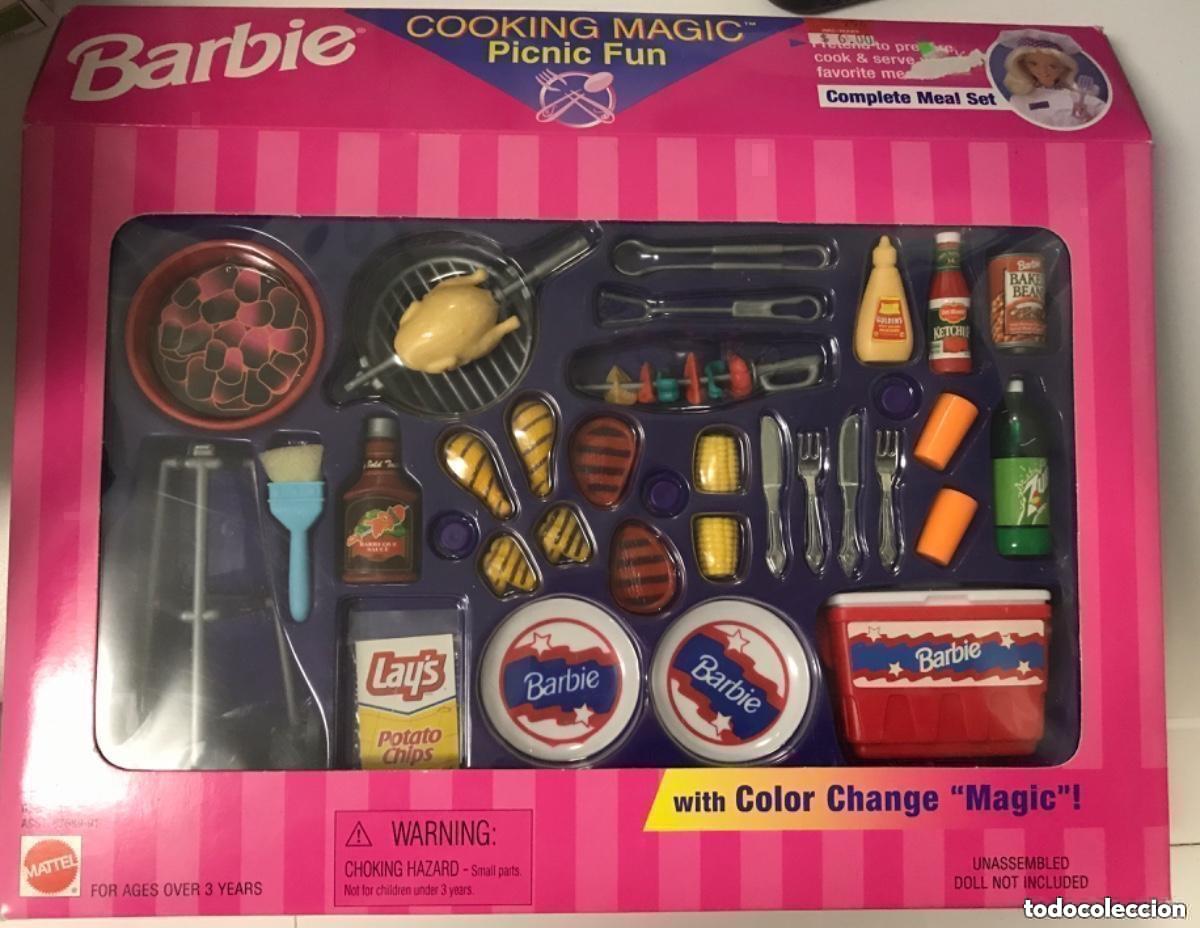 Barbie e Ken: Barbie cooking magic picnic fun comida mu&ntilde;ecas