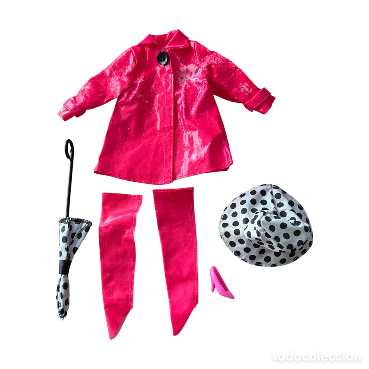 Barbie y Ken: Conjunto chubasquero paraguas y sombrero Fashion Avenue 1995 mu&ntilde;eca Barbie