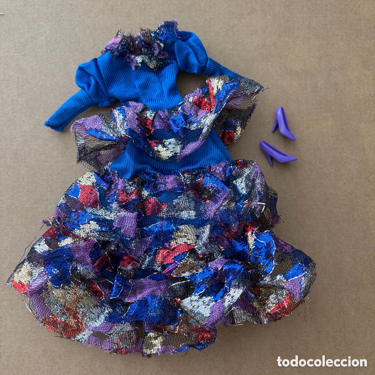Barbie y Ken: Conjunto vestido para mu&ntilde;eca Barbie o Sindy a&ntilde;os 90