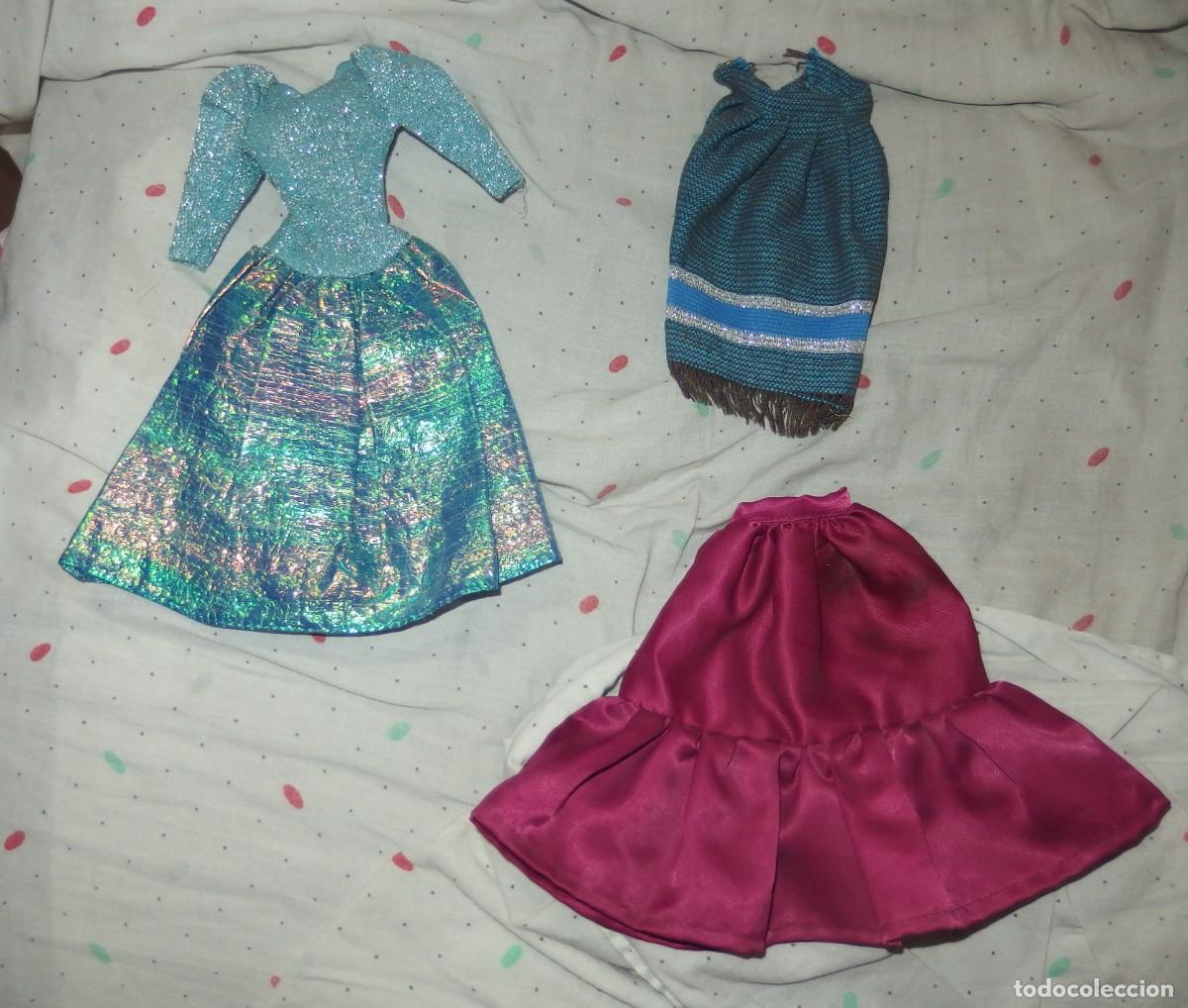 Barbie y Ken: VESTIDO DEL CONJUNTO LUNA DE BARBIE+ FALDA DE CONGOST +FALDA PRET A PORTER