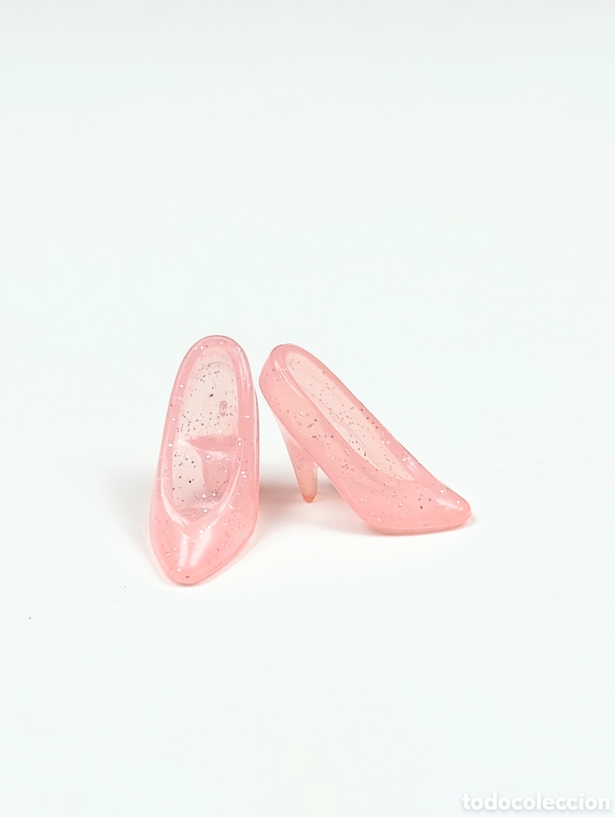 Barbie y Ken: Zapatos Barbie tac&oacute;n rosa con purpurina
