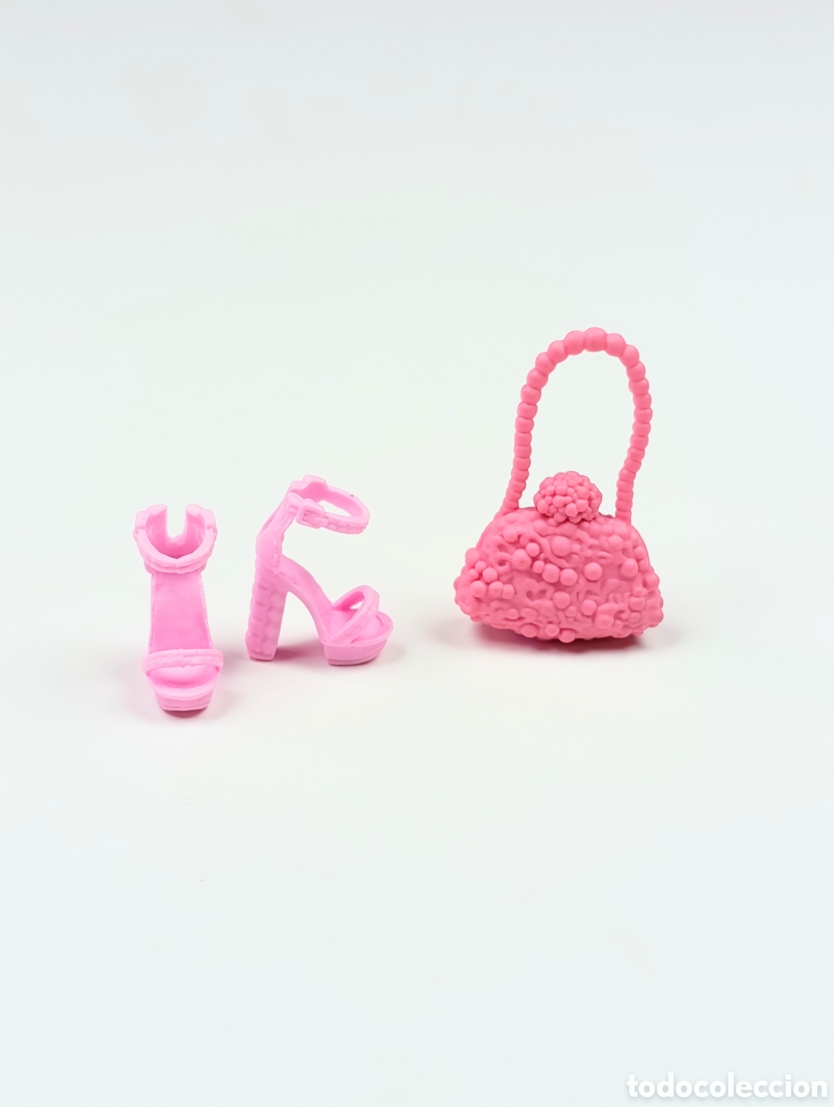Barbie y Ken: Bolso y zapatos Barbie color rosa palo