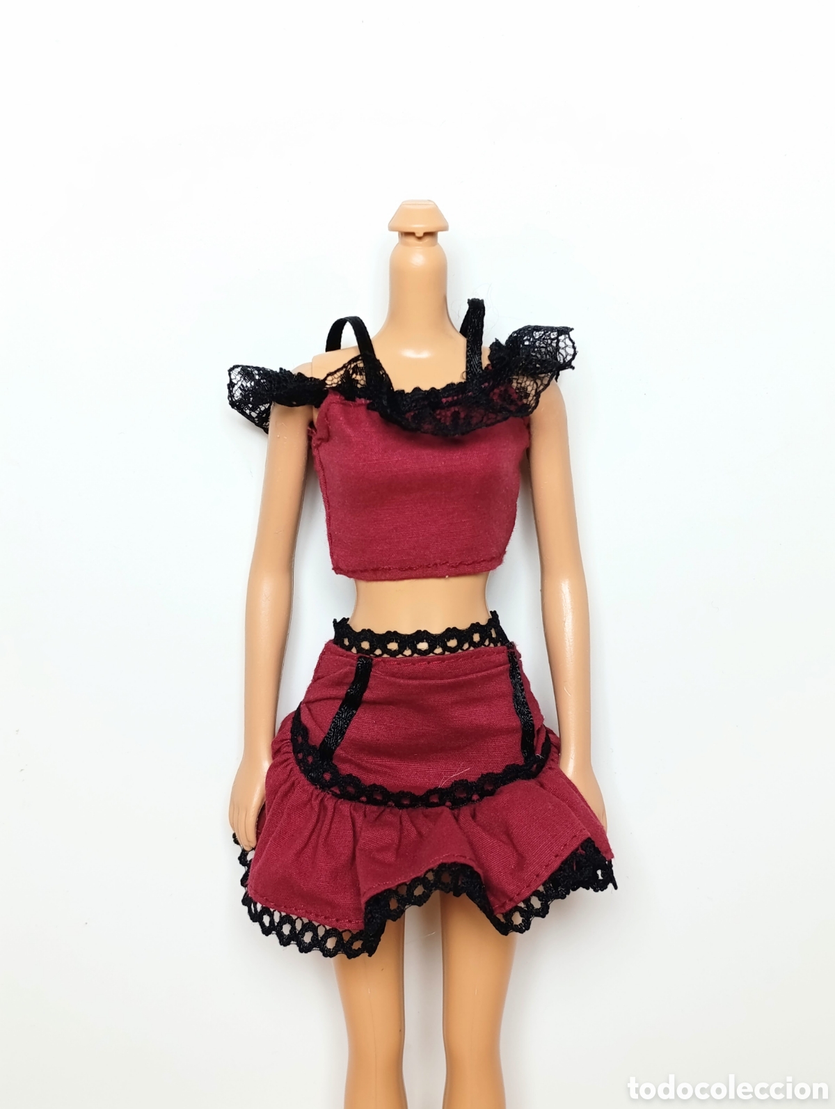Barbie y Ken: Conjunto ropa Barbie clone granate