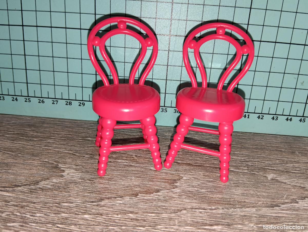 Barbie y Ken: Lote Sillas de Shelly o Chelsea hermanas de mu&ntilde;eca Barbie