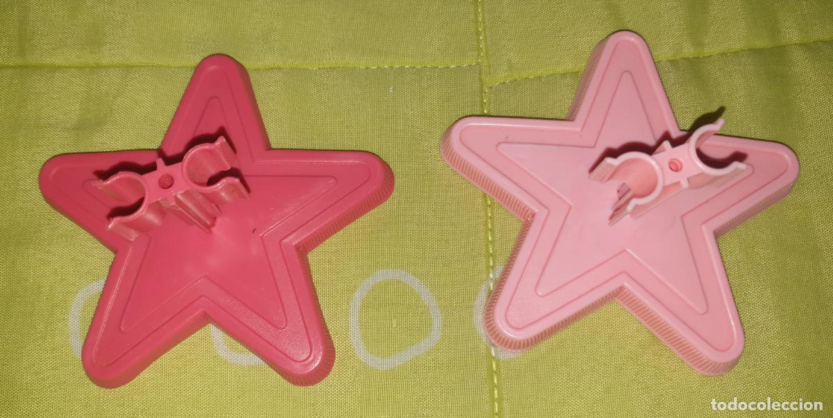Barbie y Ken: LOTE 2 PEANAS ESTRELLA BARBIE SUPERSTAR A&Ntilde;OS 70
