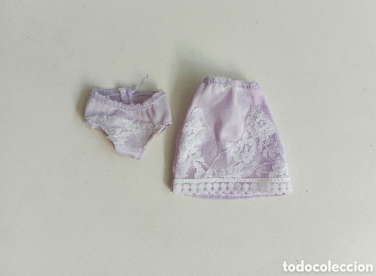 Barbie y Ken: Barbie Fancy Frills lingerie 1989 ref 7092 braguitas falda morada lencer&iacute;a a&ntilde;os 80