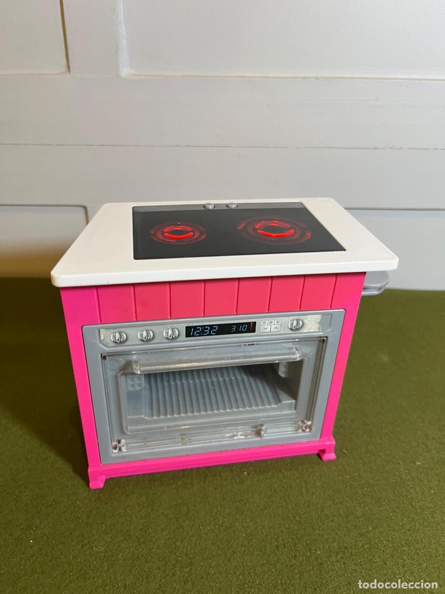 Barbie y Ken: M&oacute;dulo horno cocina Barbie Ultimate Kitchen Mattel 2018 original con luces y sonidos FRH73