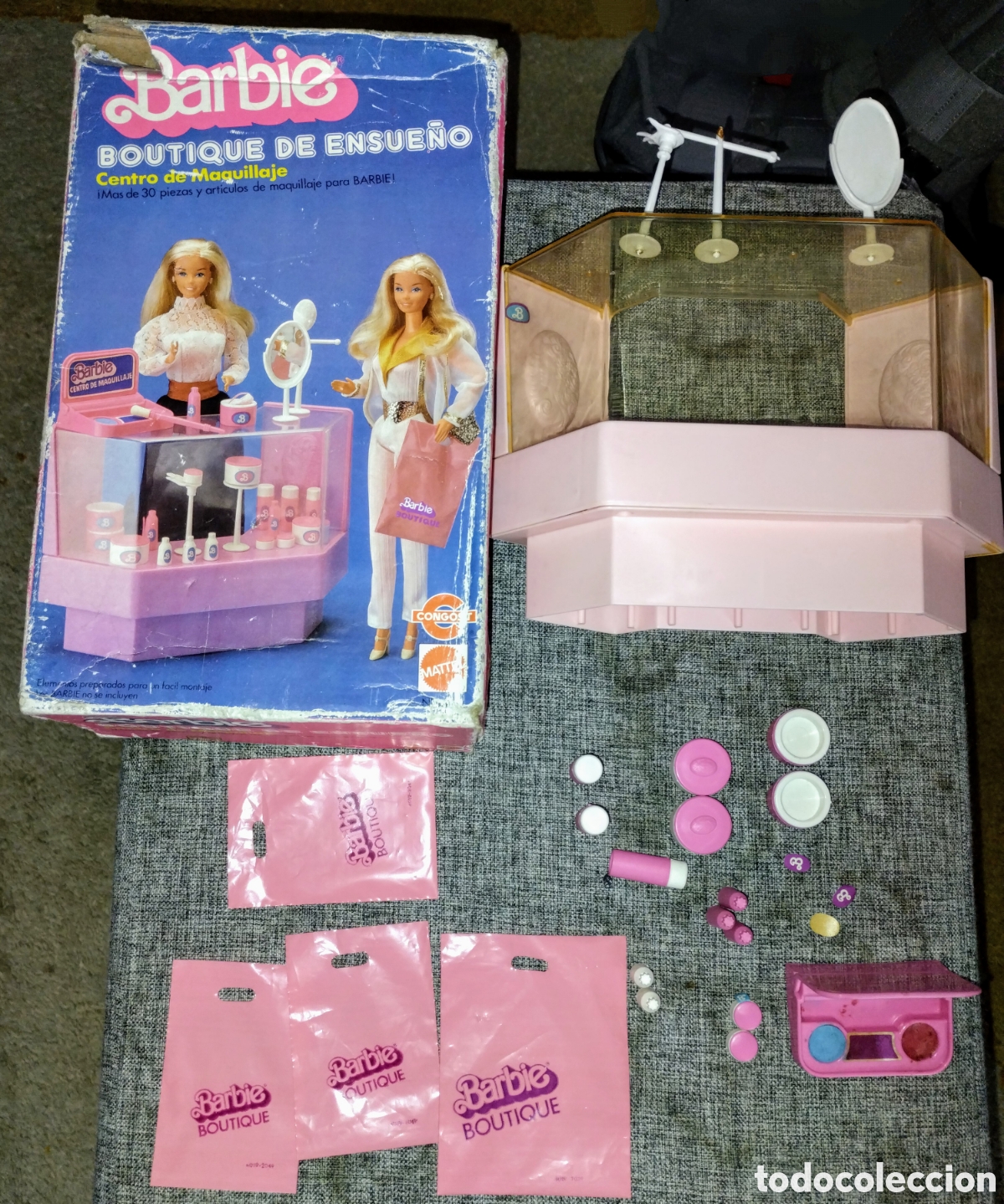 Barbie y Ken: BOUTIQUE DE ENSUE&Ntilde;O de BARBIE a&ntilde;os 80 en NORMAL ESTADO (incluye todo lo que se aprecia en las fotos)