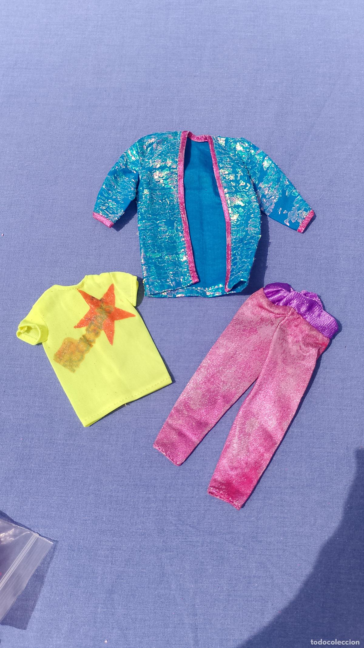 Barbie y Ken: Antiguo conjunto de ropa original de Barbie y lso Rock Stars rockers Diva de Mattel Spain Congost