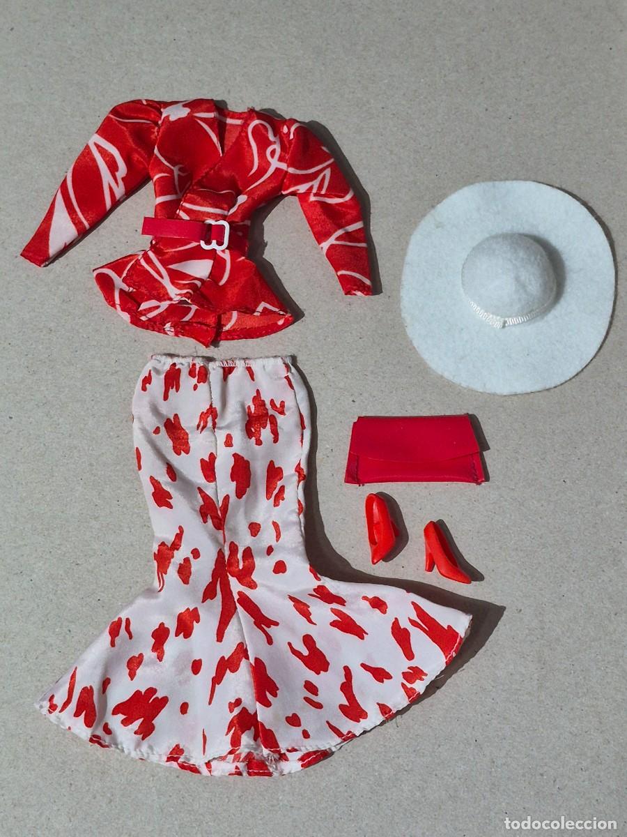 Barbie y Ken: Conjunto bervely hills fashions 3310-1986, chaqueta, falda, bolso, sombrero...