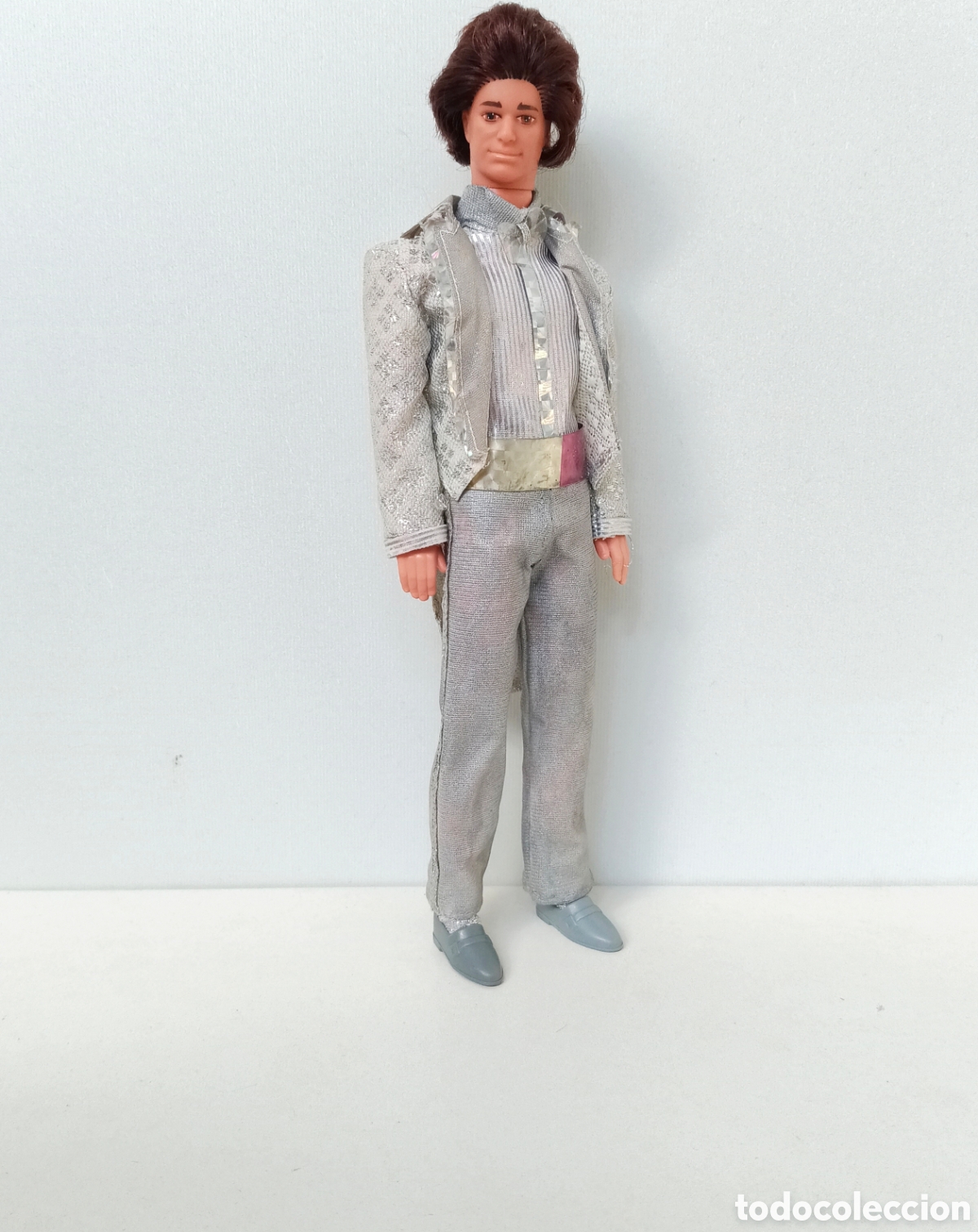 Barbie y Ken: Ken Jewel secrets 1987 Spain con traje plateado y pelo casta&ntilde;o a&ntilde;os 80 Barbie Congost
