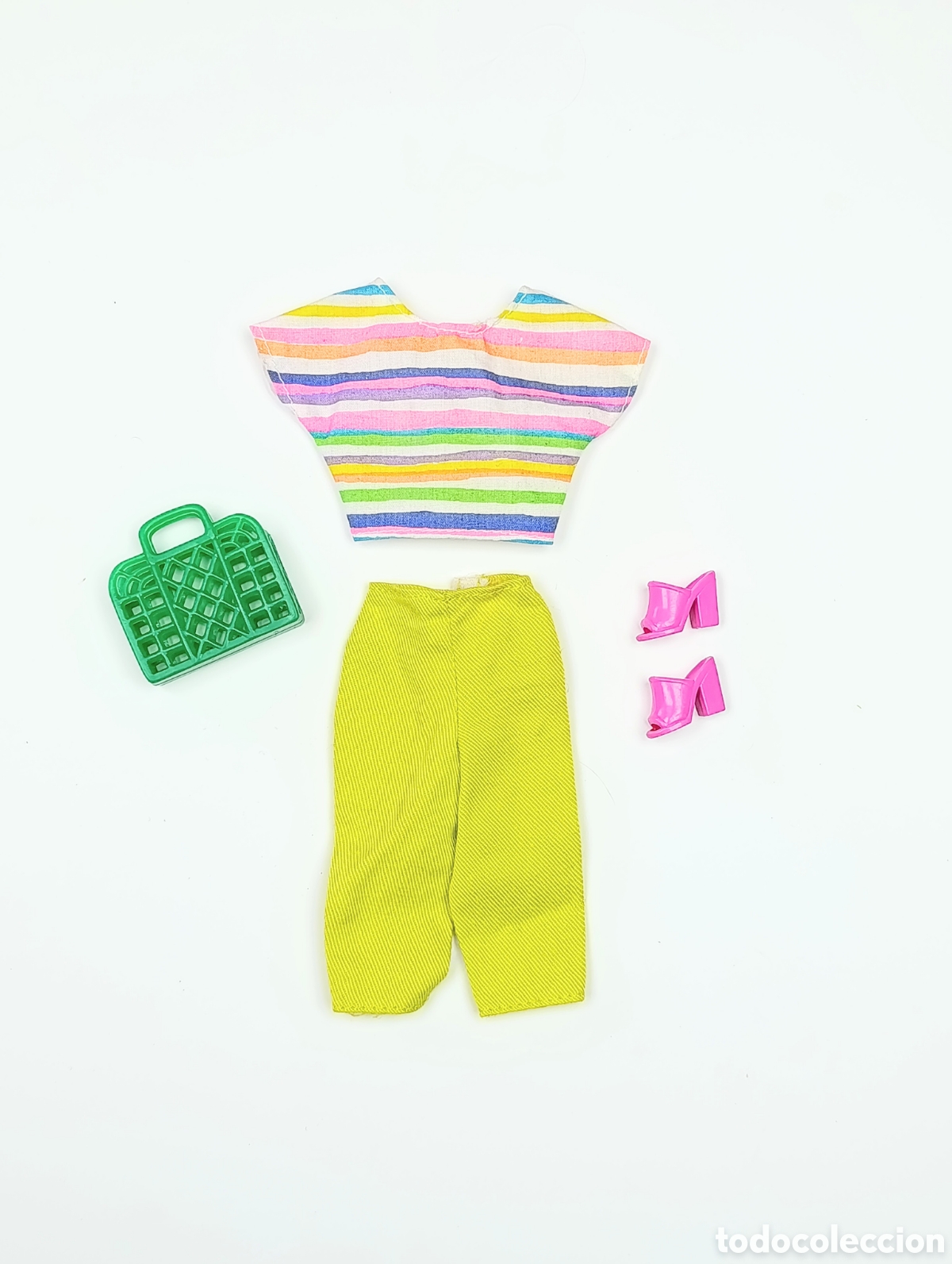 Barbie y Ken: Outfit ropa barbie pantal&oacute;n verde lima