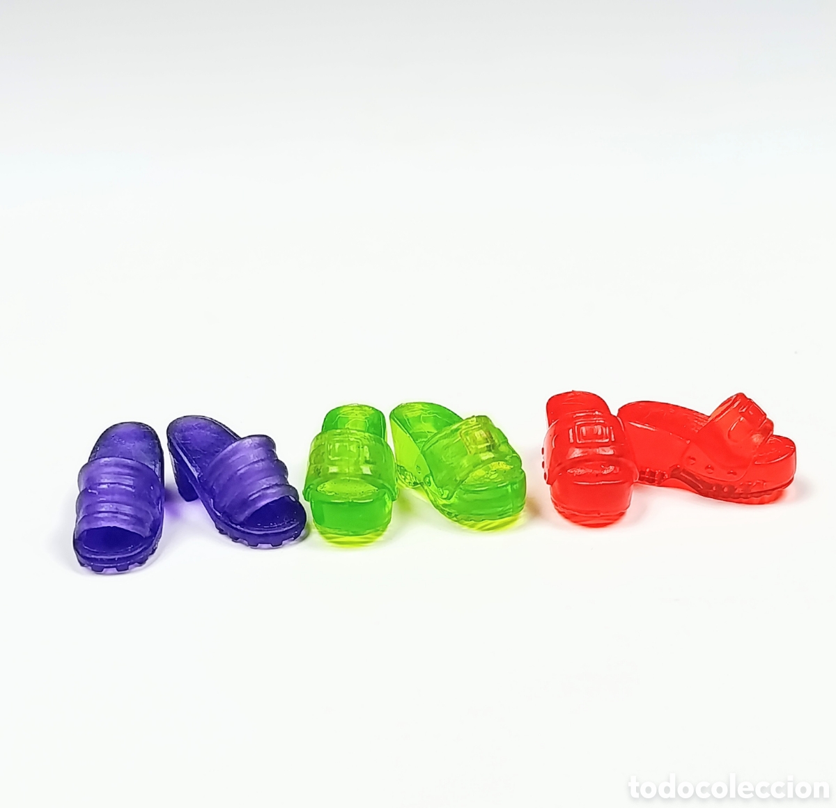 Barbie y Ken: Lote 3 sandalias barbie efecto jelly